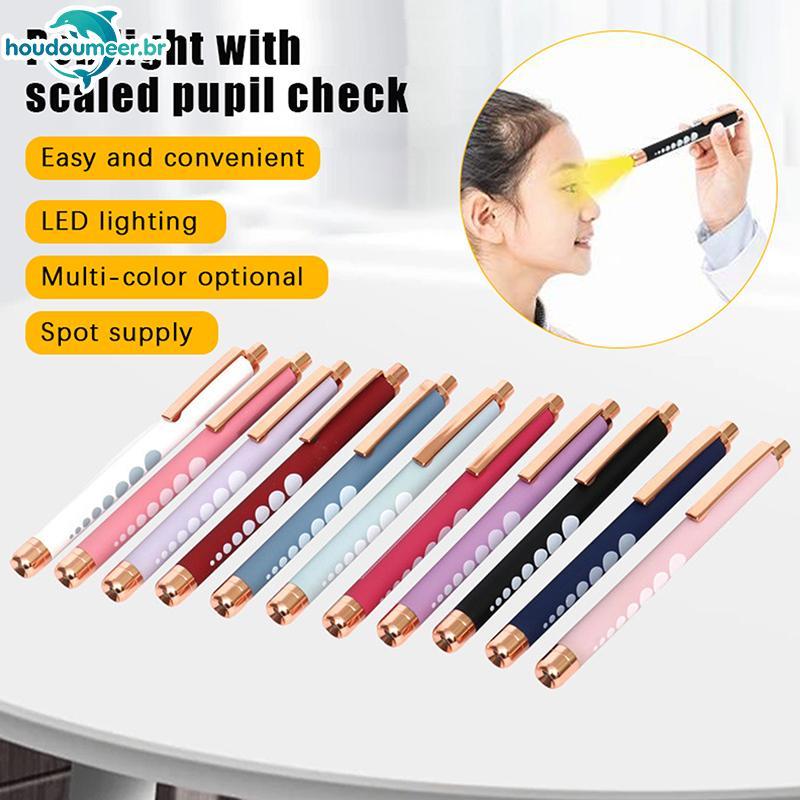 HOUDO Mini Medical LED Pen Light Torch Lâmpada Branca/Amarela Para Médico Enfermeira