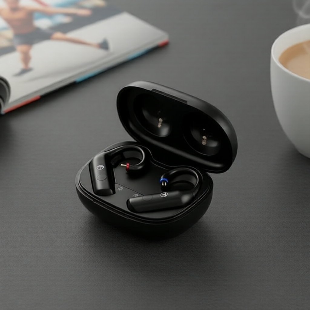 Fones de Ouvido Bluetooth 5.3 TRN BT20 Pro HiFi, Cancelamento de Ruído, Gaming, Adaptadores 0,75mm e 0,78mm