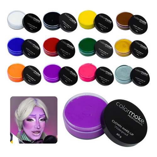 Clown Makeup Colormake 60g Maquiagem Teatro Profissional Artistica