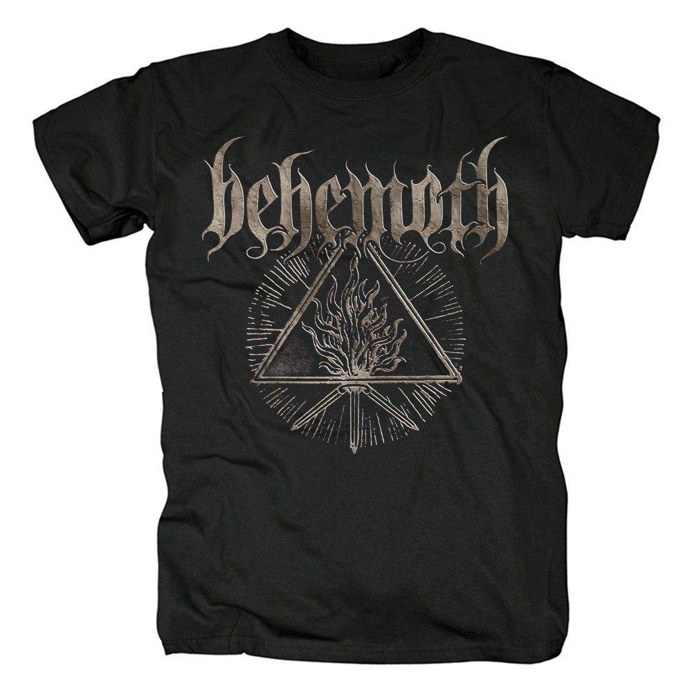 Music.Soul Camiseta Unissex Behemoth Black Metal Digital Estampada Algodão Respirá Confortável Moderna Estilosa Casual