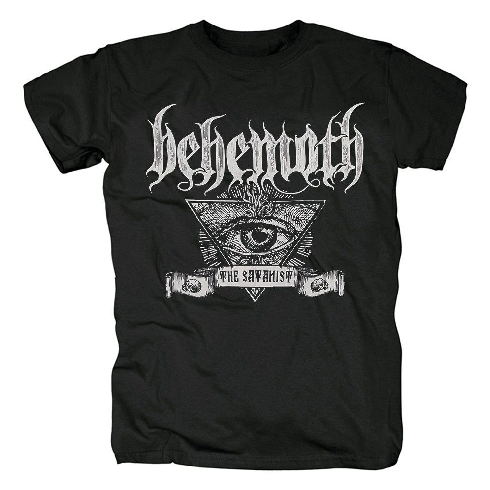 Music.Soul Camiseta Unissex Behemoth Black Metal Digital Estampada Preto Respirá Confortável Moderna Estilosa Casual