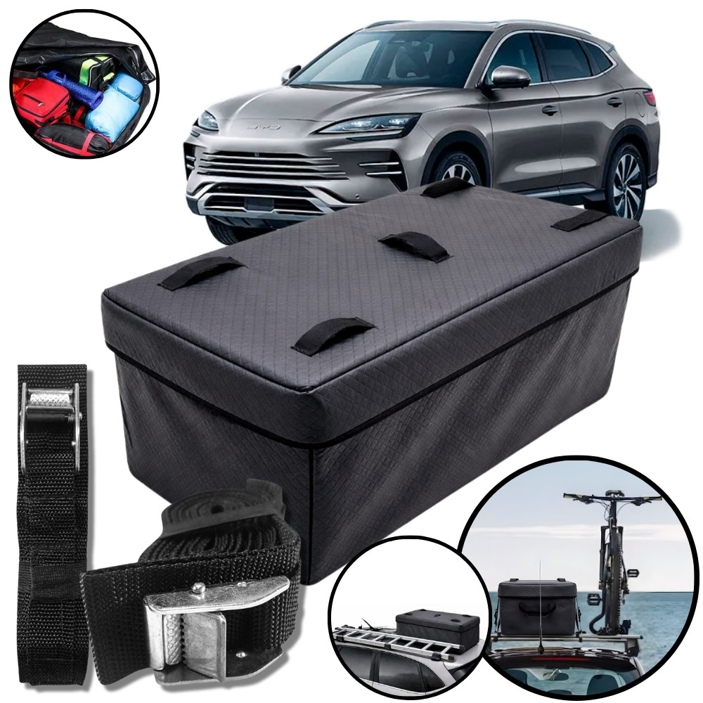 Bolsa Mala Teto Aerodinamico Impermeável 180l + Cinta Carga BYD Song Plus