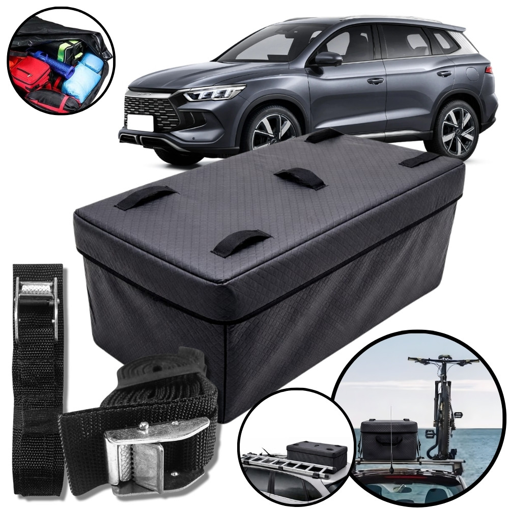 Bolsa Mala Teto Aerodinamico Impermeável 180l + Cinta Carga BYD Song Pro
