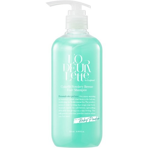 [Lodeurlette] Shampoo Perfume Para Couro Cabeludo Colorfit 500ml (Brisa Em Pó) Sabor Limpo Aroma pH 5.5 Ácido Fraco | K-Beleza