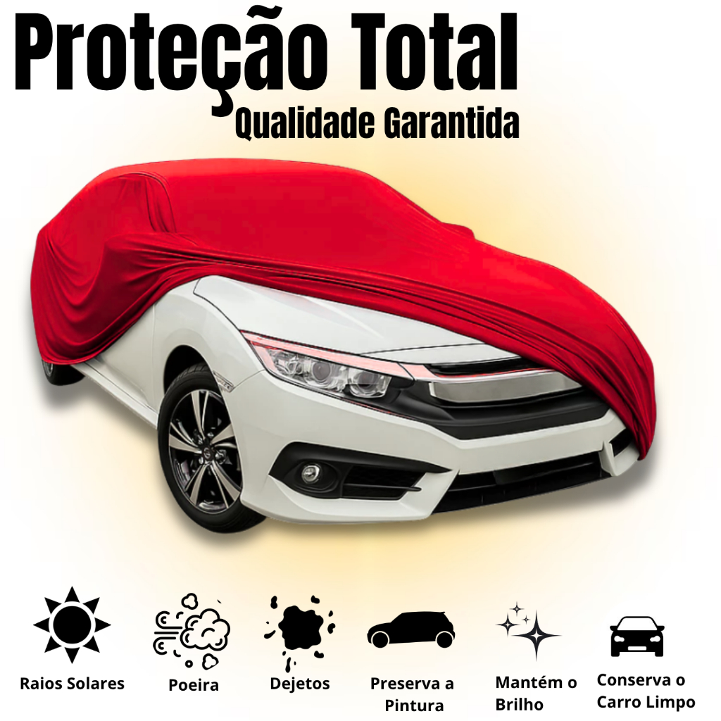 Capa De Cobrir Carro Tecido Lycra Helanca Com Proteção Uv Anti Poeira Não Risca