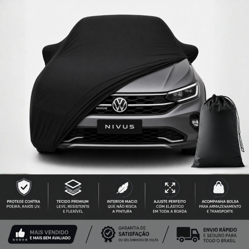 Capa de Cobrir Carro Anti Risco e Poeira Proteção UV Tecido Helanca Lycra P M G