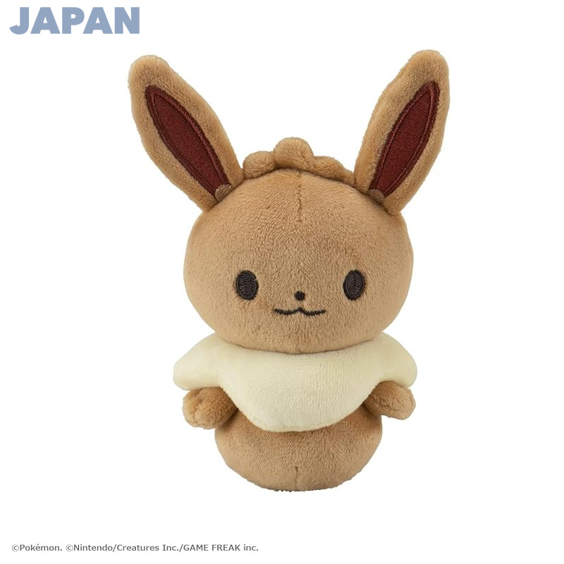 Pokémon Plush Rattle Toy - Pikachu & Eevee (Washable Fabric, Baby-Friendly, Standalone)