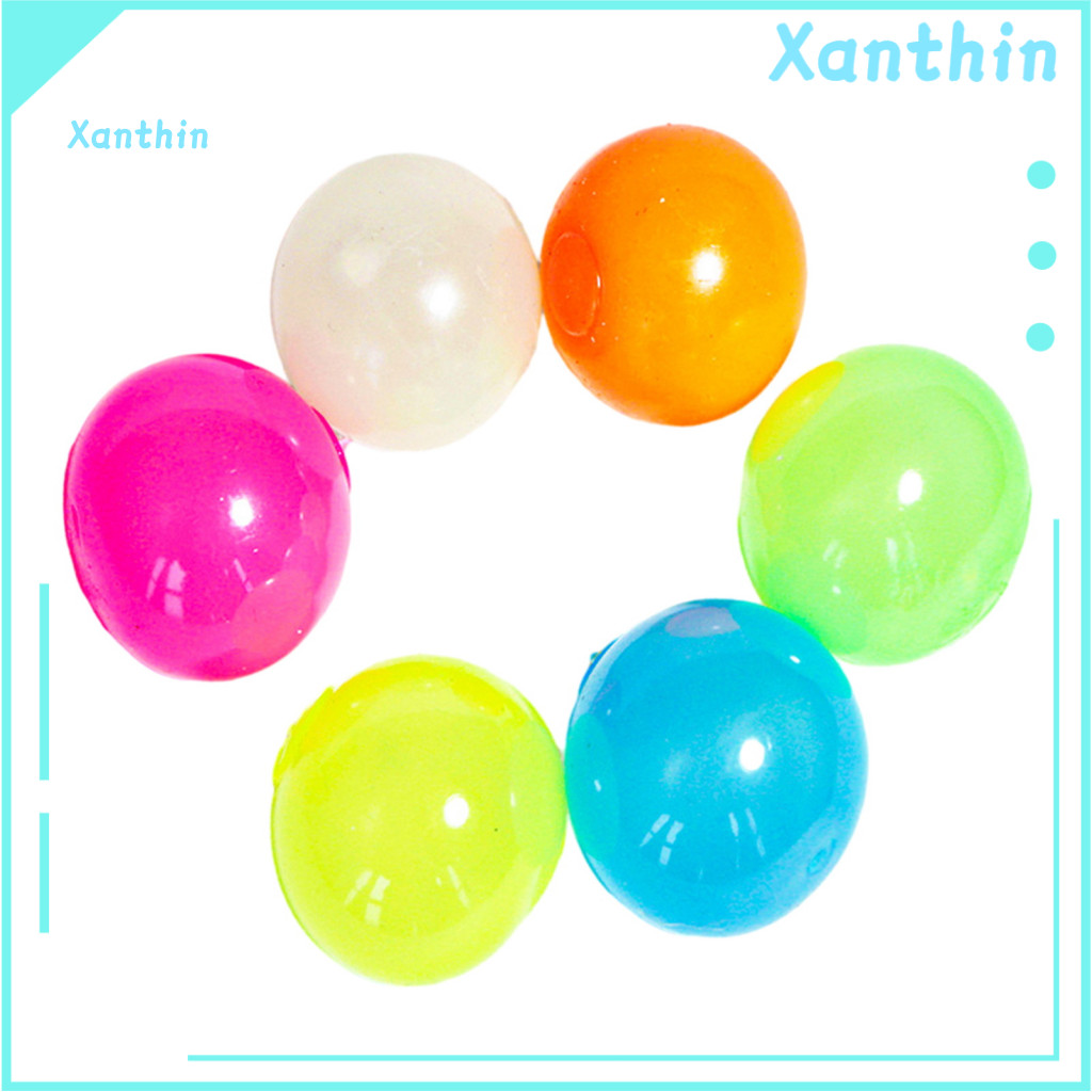 Washable Sticky Ball Glow the Dark 2pcs Stress Balls Tpr Decompression Toys for Kids Teens Adults Anxiety Relief Ceiling