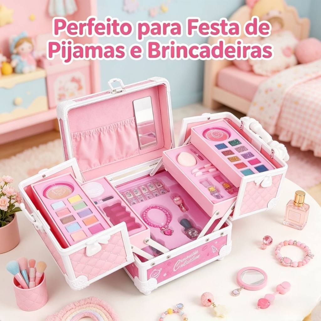 Children's Makeup Case  with Washable Children's Case Children's Gift