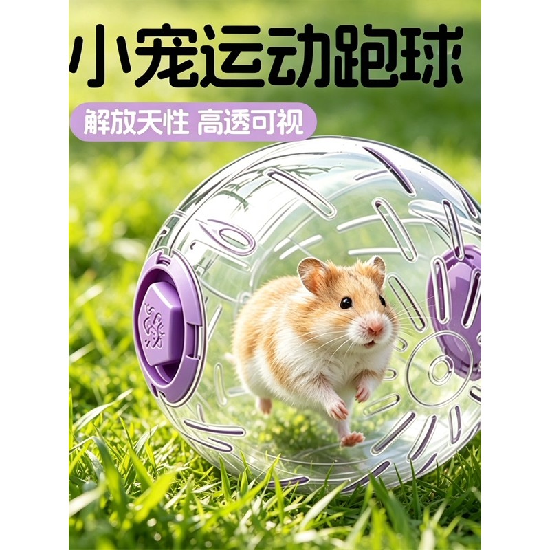 Hamster correndo bola roda de corrida transparente Takeaway esportes bola rolando bola ao ar livre Mouse escorregadio fe