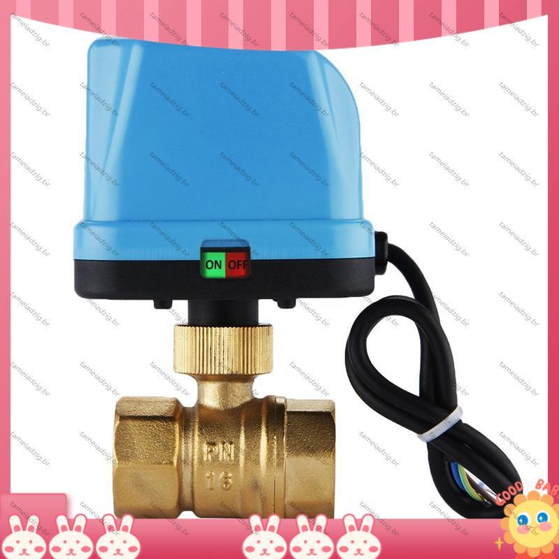 [Fast T] Válvula De Zona De 2 Vias Bidirecional Esfera Do Motor Elétrica De Reversão 220V DN20 (G3/4 Polegadas) Ré