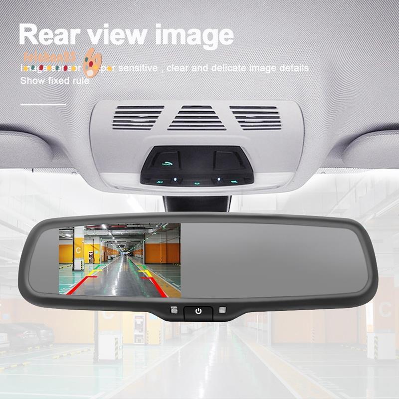 [Fast F] Carro 4.3 Polegadas Dash Cam Mirror Auto-Dimming AHD Display Com Suporte Especial Para HD Espelho Retrovisor Re