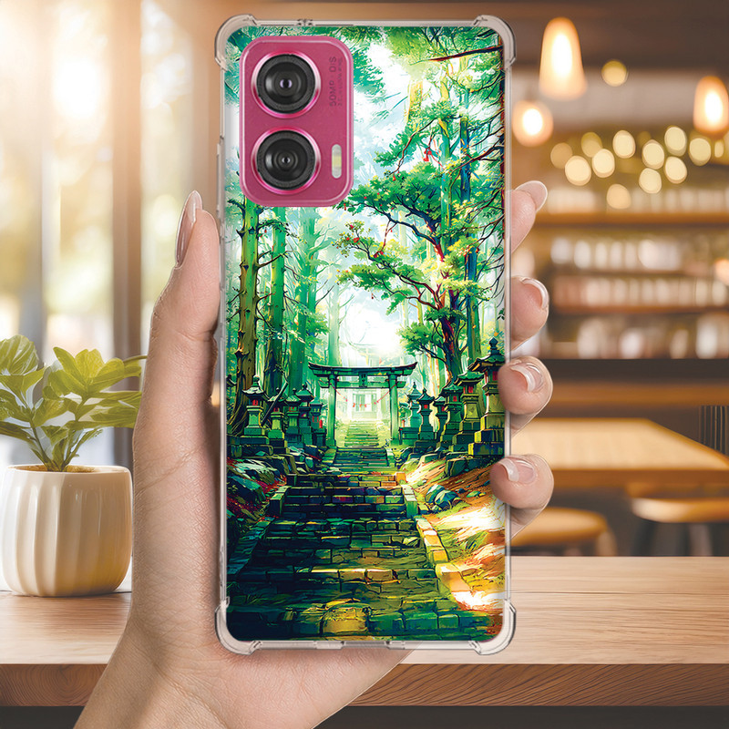 Capa Capinha MOTO EDGE 60 PRO 50 ULTRA 30 20 LITE G86 G84 G75 Anti-impacto Personalizada japao TEMPLO (4200)