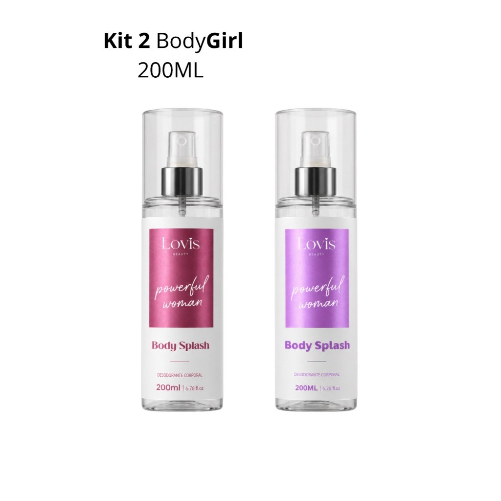 kit 2 Powerful Woman – Body Splash 200ml Elegante
