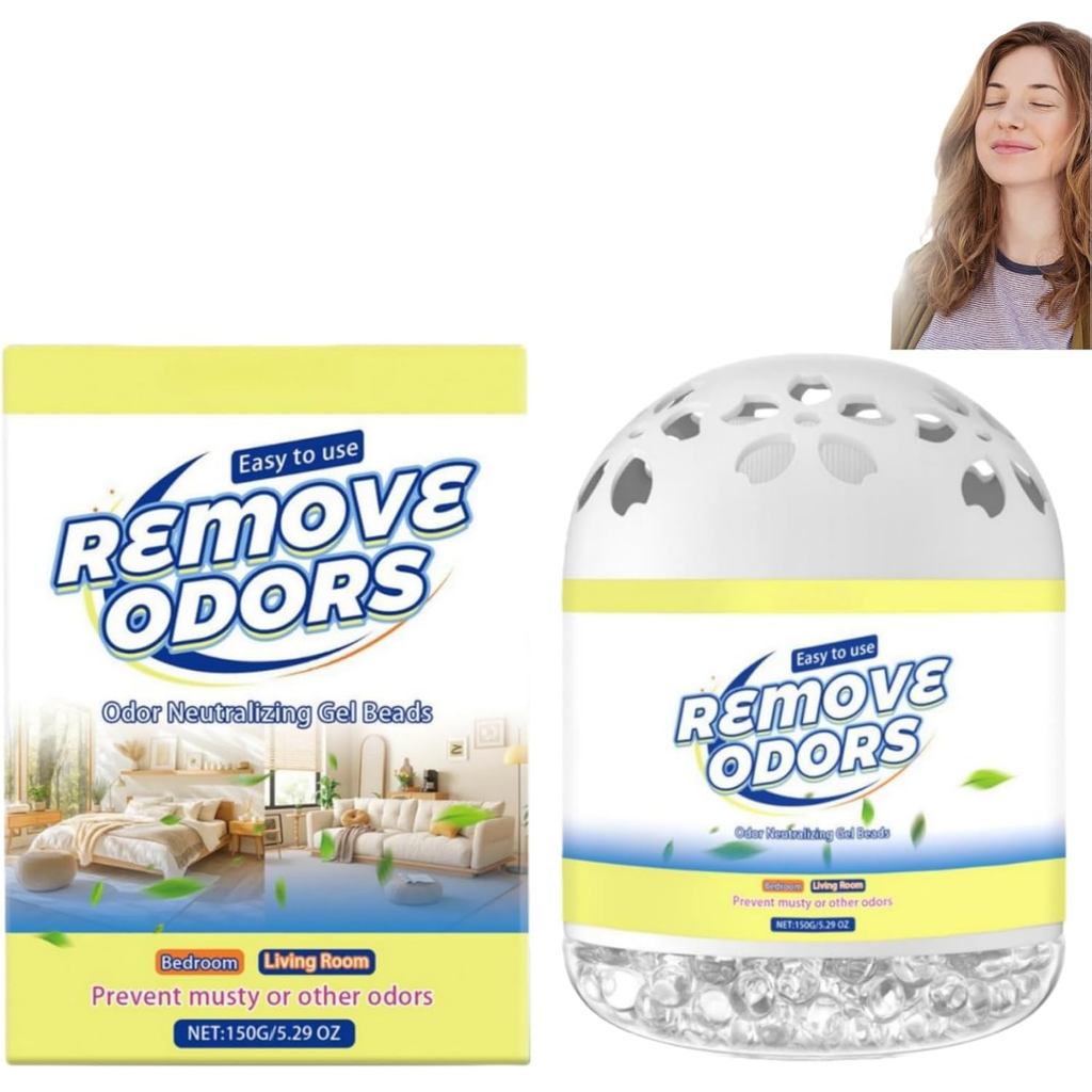 Gel Air Freshener, Powerful Odor Eliminator for Home, Car & Bathroom,Long Lasting Scented Gel Crystals,Safe & Effective