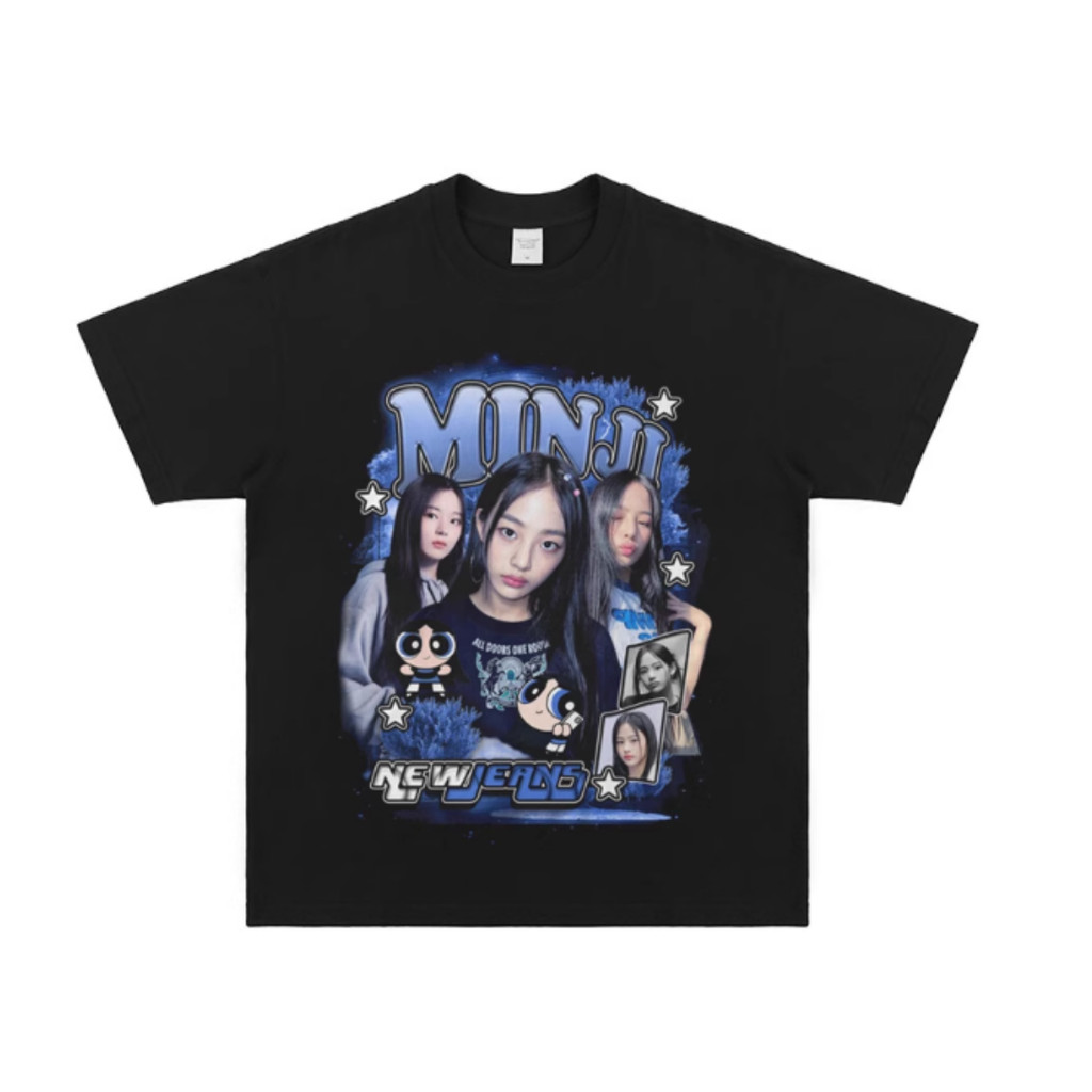 Camiseta Unissex De Algodão Com Estampa Da Minji, Integrante Do Grupo Feminino Coreano NewJeans