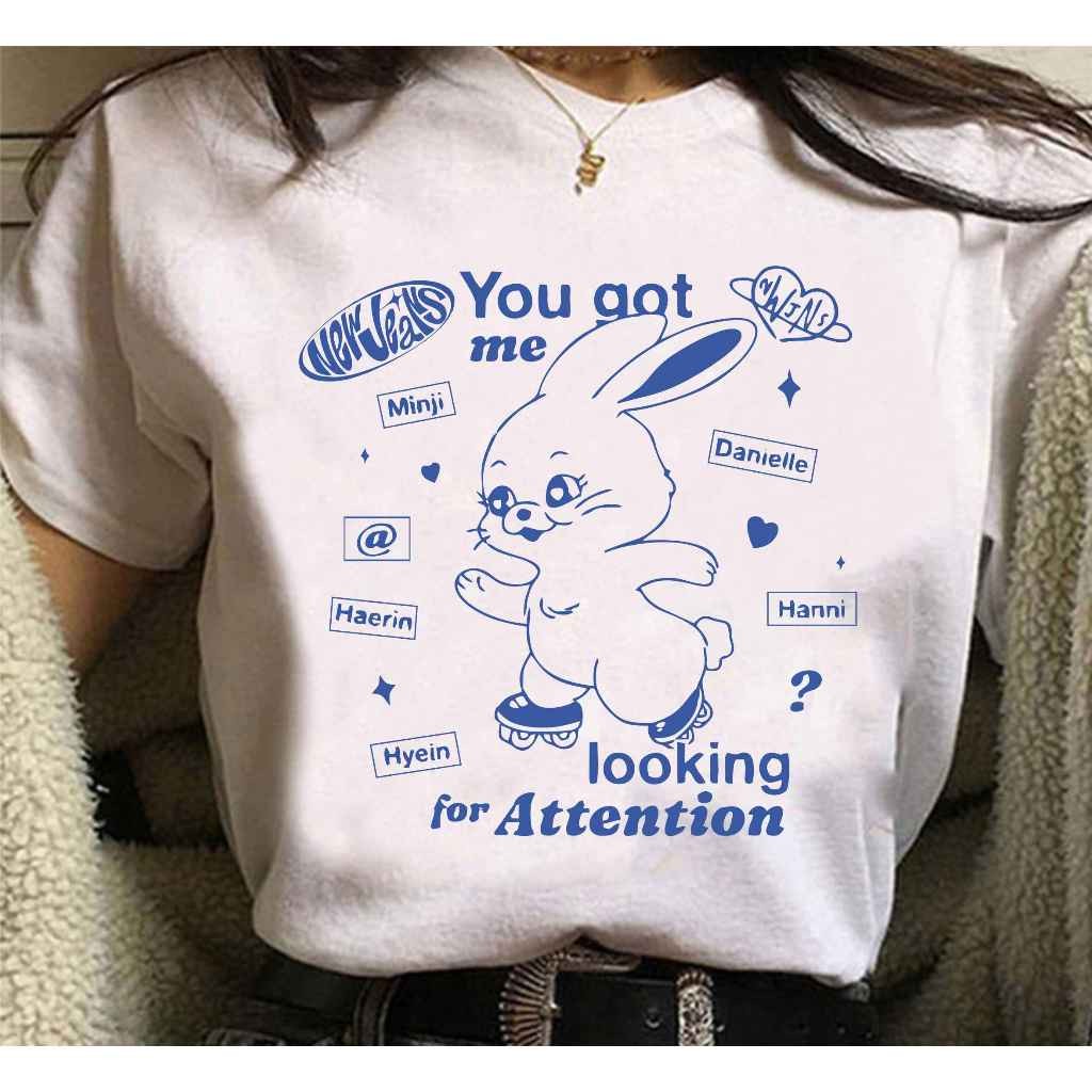 camisa Camiseta Newjeans Minji Hanni Hyein Danielle Haerin Unissex fashion