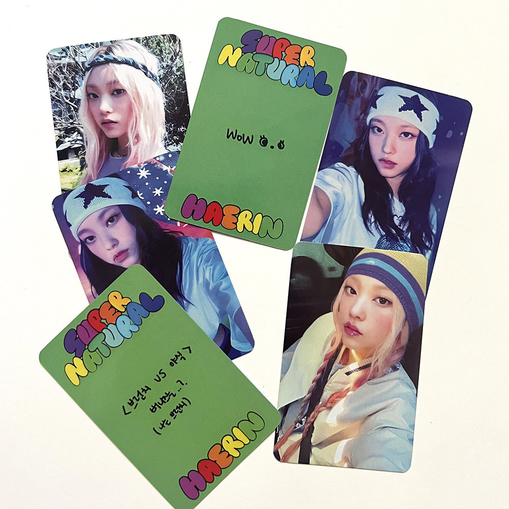5-10pcs NJ Supernatural Album Bubble Gum How Sweet Lomo Cards X line friends Super Shy WEVERSE Photocards HAERIN HANNI MINJI DANIELLE HYEIN SOLO Photo Kpop Postcards