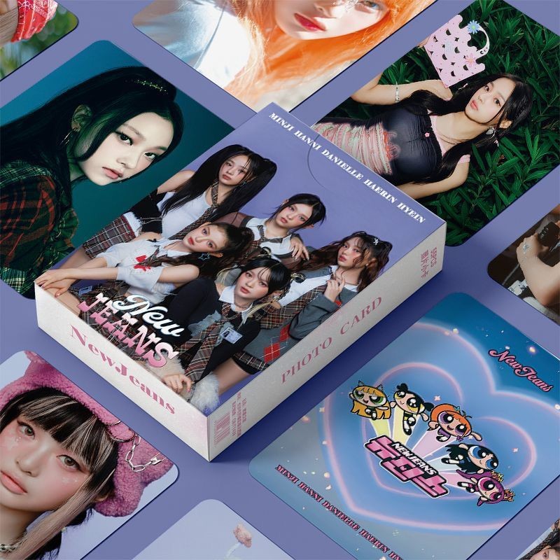 50-124pcs NJ Laser Hologram Lomo Cards 2nd Anniversary How Sweet Album Minji HAERIN Solo Photocards BUNNIES CAMP CLUB HANNI DANIELLE HYEIN Holographic Postcards