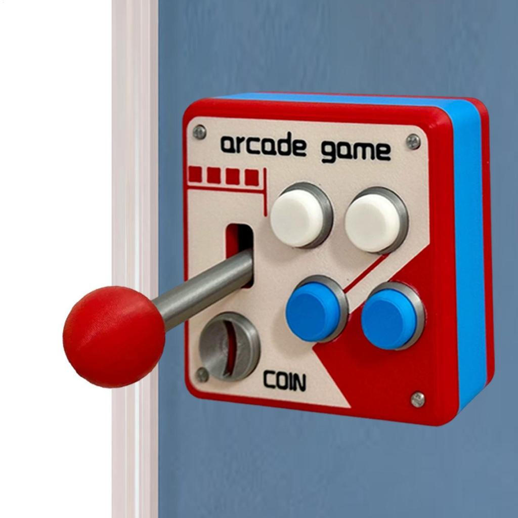 Adesivo de Parede Decorativo de Joystick de Arcade Retrô para Decoração de Quarto cstui2br