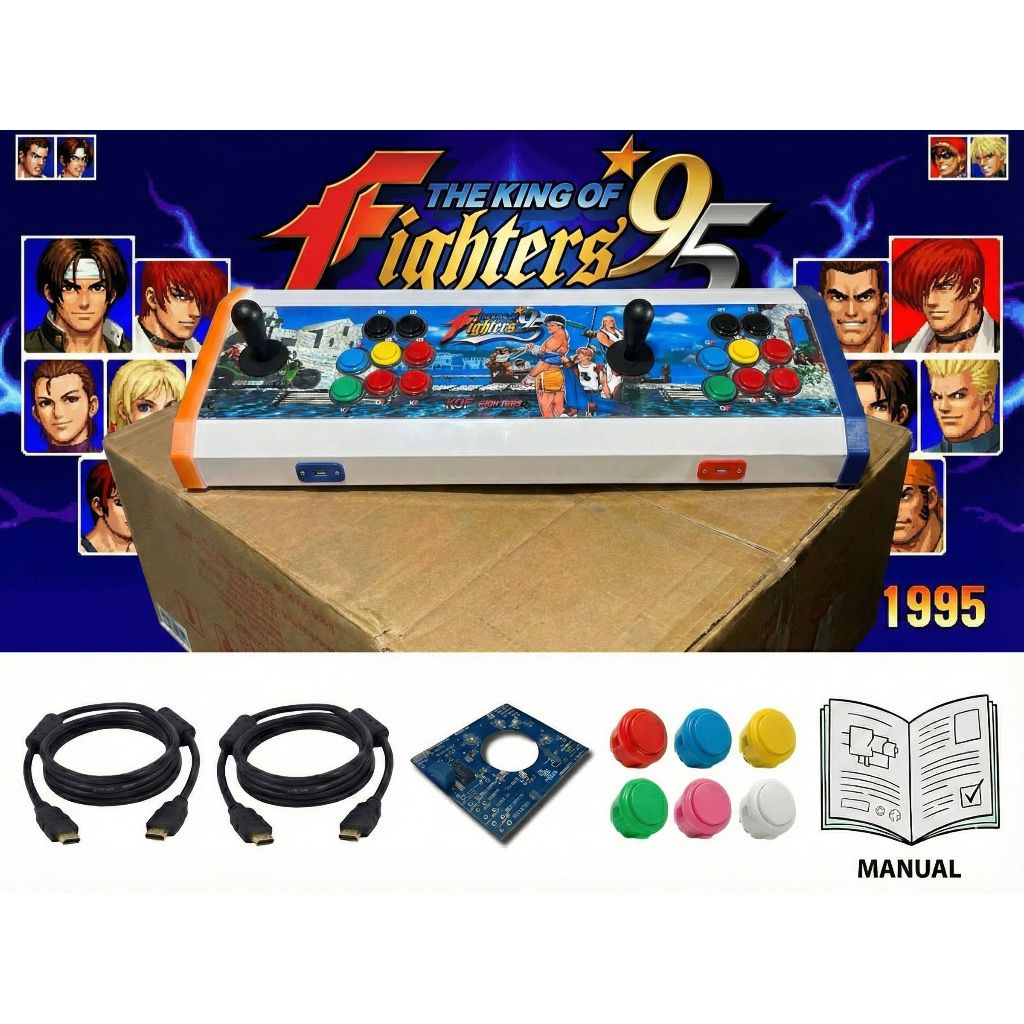 Controle Arcade Fliperama Pc/play3/play4/rasp Metal Premium
