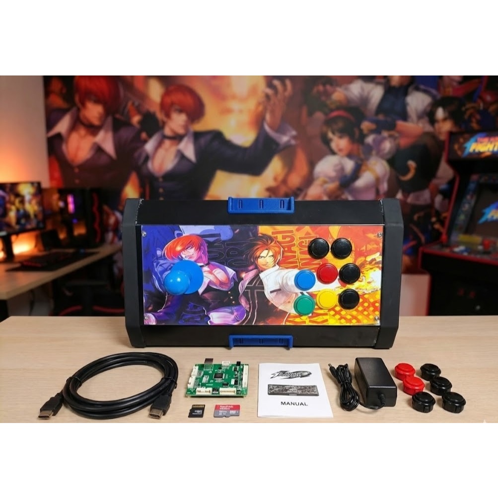 Controle Arcade Fliperama Pc/play3/play4/rasp B 2+6 METAL