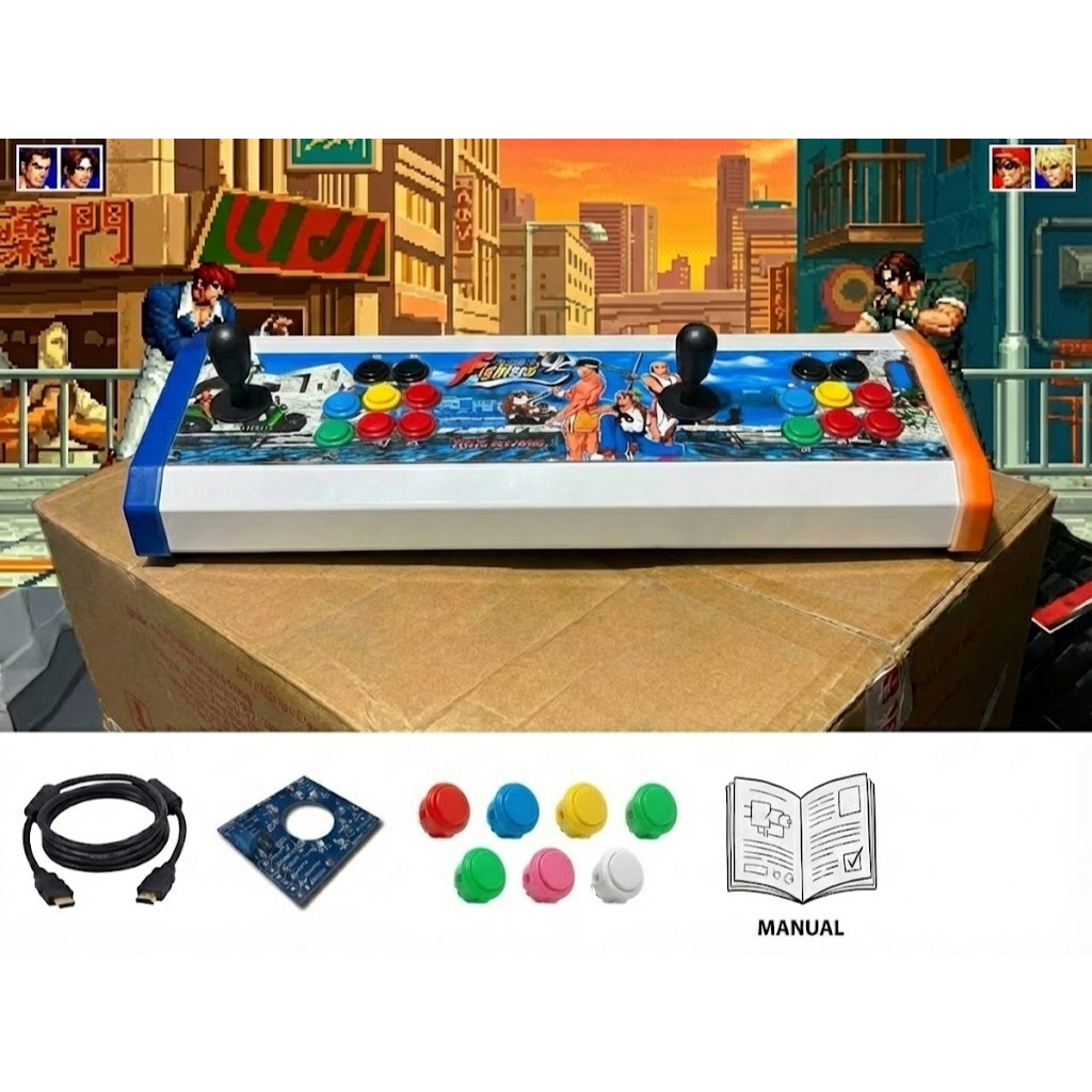Controle Arcade Fliperama Metal Pc/play3/play4/rasp NativA