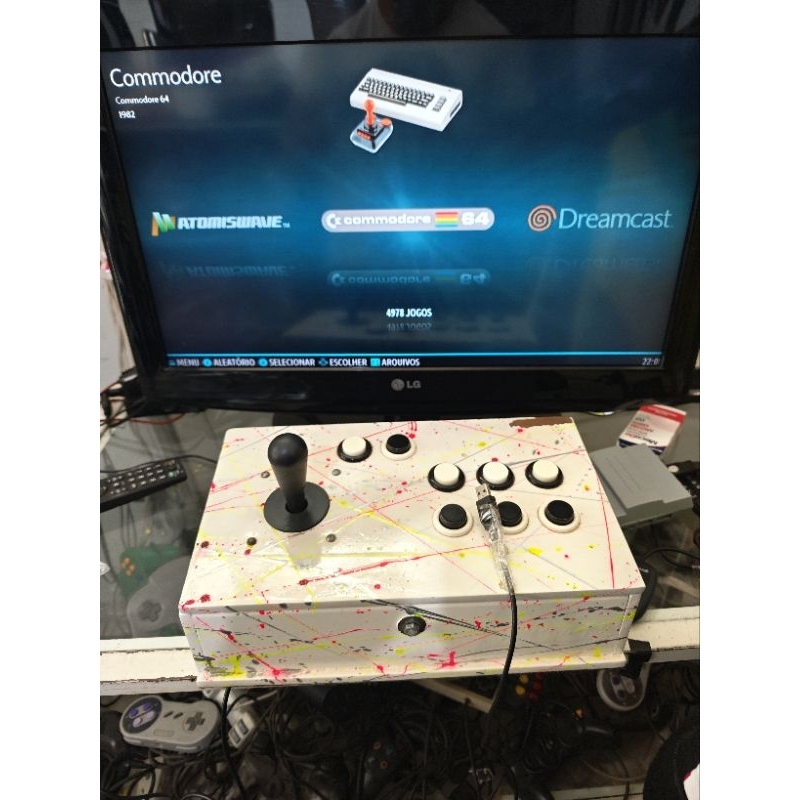 Controle arcade USB para PC excelente