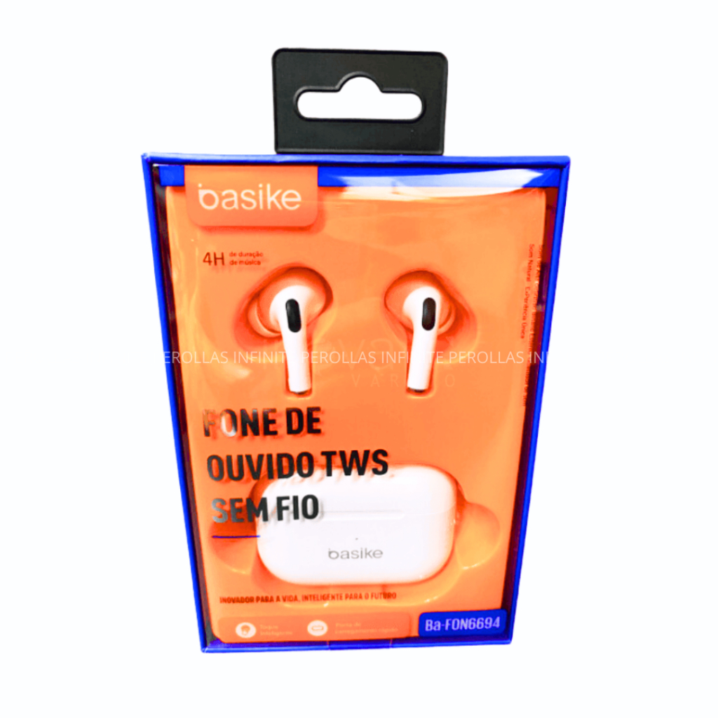 Fone De Ouvido Sem Fio Bluetooth - Tws Wireless - BASIKE