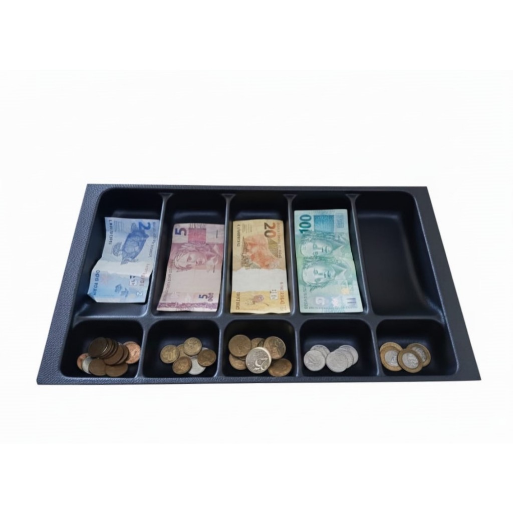 Gaveta De Dinheiro Niqueleira / Porta Cédulas E Moedas Pc25