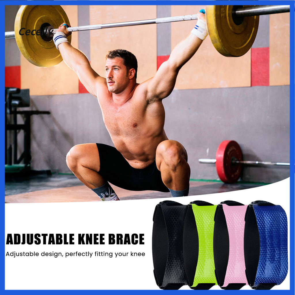 Breathable Knee Brace Stability Support Strap Adjustable Patellar Tendon for Pain Relief – for Basketball Tennis Cycli