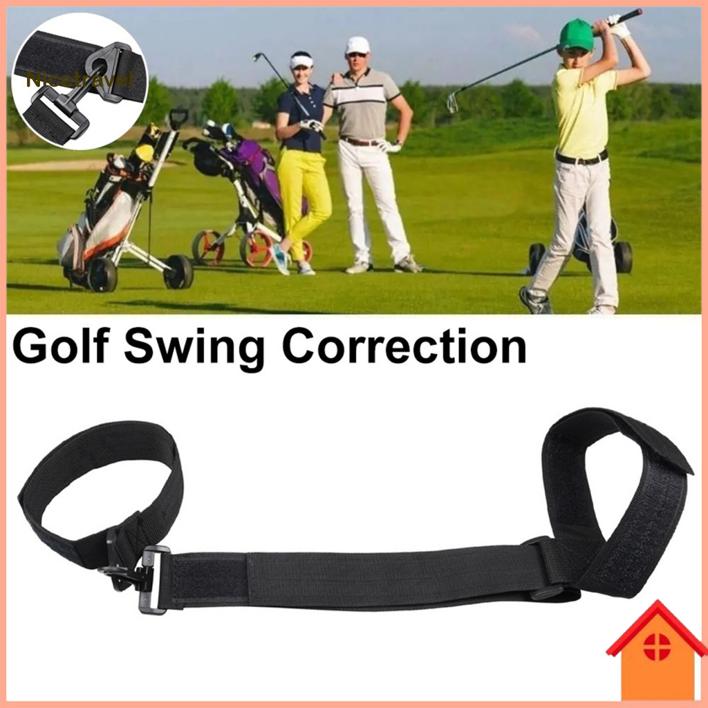 Golf Swing Posture Corrector Trainer Adjustable Leg Strap – Stability Training Aid for Beginners Improve