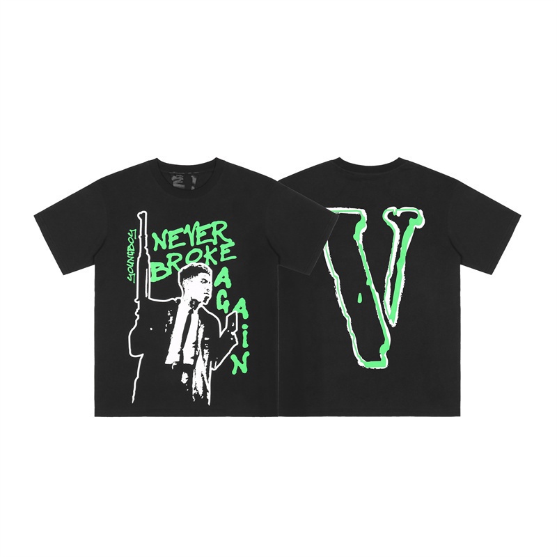 Camiseta Vlone Unissex Never Broke Again Camisa Streetwear Malha 100% Algodão 30.1 Penteada Linha Premium - Envio Rapido