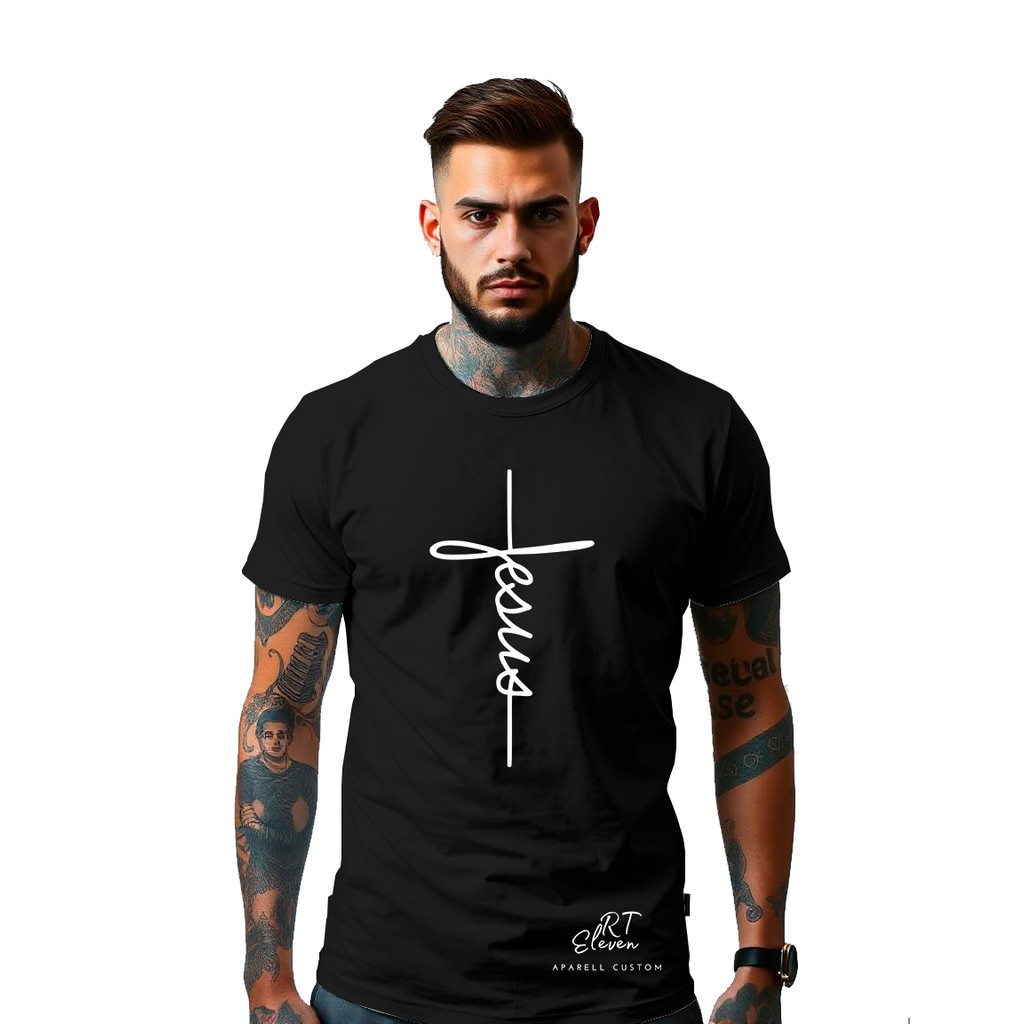 Camiseta Jesus Cristo Moda Evangélica Gospel Camisa Jesus Cristo 100% Algodão 30.1 Malha Penteada Linha Premium