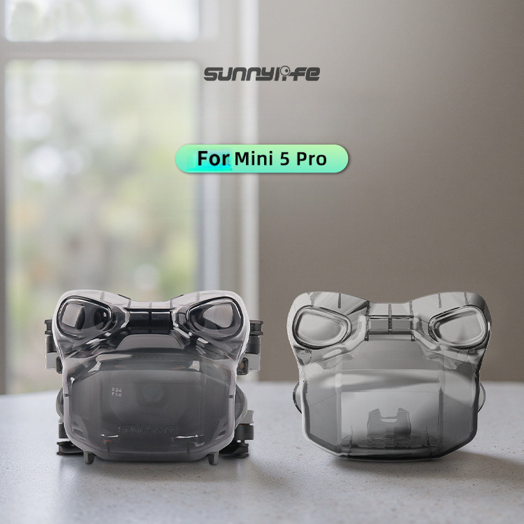 Capa Protetora de Lente Sunnylife Mini 5 Pro com Gimbal Integrado e Liberação Rápida, Acessório Protetor Frog