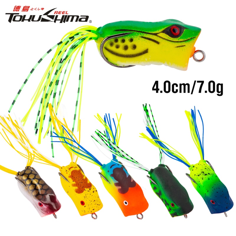 1Pcs 4.0cm/7.0g Topwater Frog Lure 14 Cores Rãs Macias Mini Snakehead Iscas Flutuantes Fundição De Natação Para Água Doce Salgada
