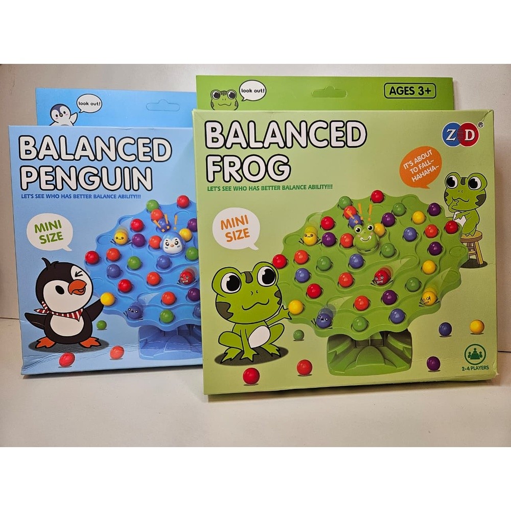 JOGO INFANTIL DE EQUILÍBRIO BALANCED FROG OU PENGUIN MINI SIZE BRINQUEDO EDUCATIVO