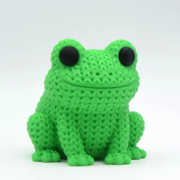 Mini Sapo estilo malha tricô  Fofo | Miniatura Impressão 3D Cute Frog Colecionável Presente Criativo Decorativo