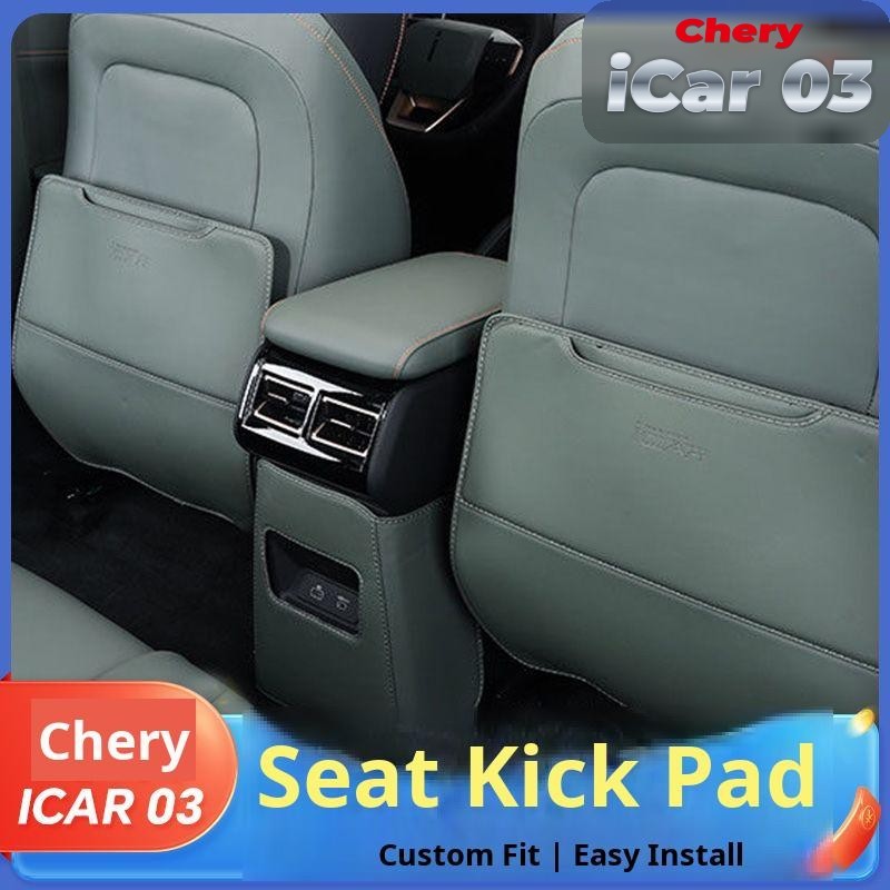iCaur 03 Seat Anti-Kick Mat Rear Armrest Box Protector Dirt-Resistant Interior Accessories