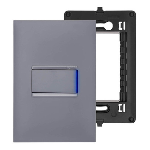 Interruptor Three Way Pial Plus+ Suporte 4x2 Cinza Legrand