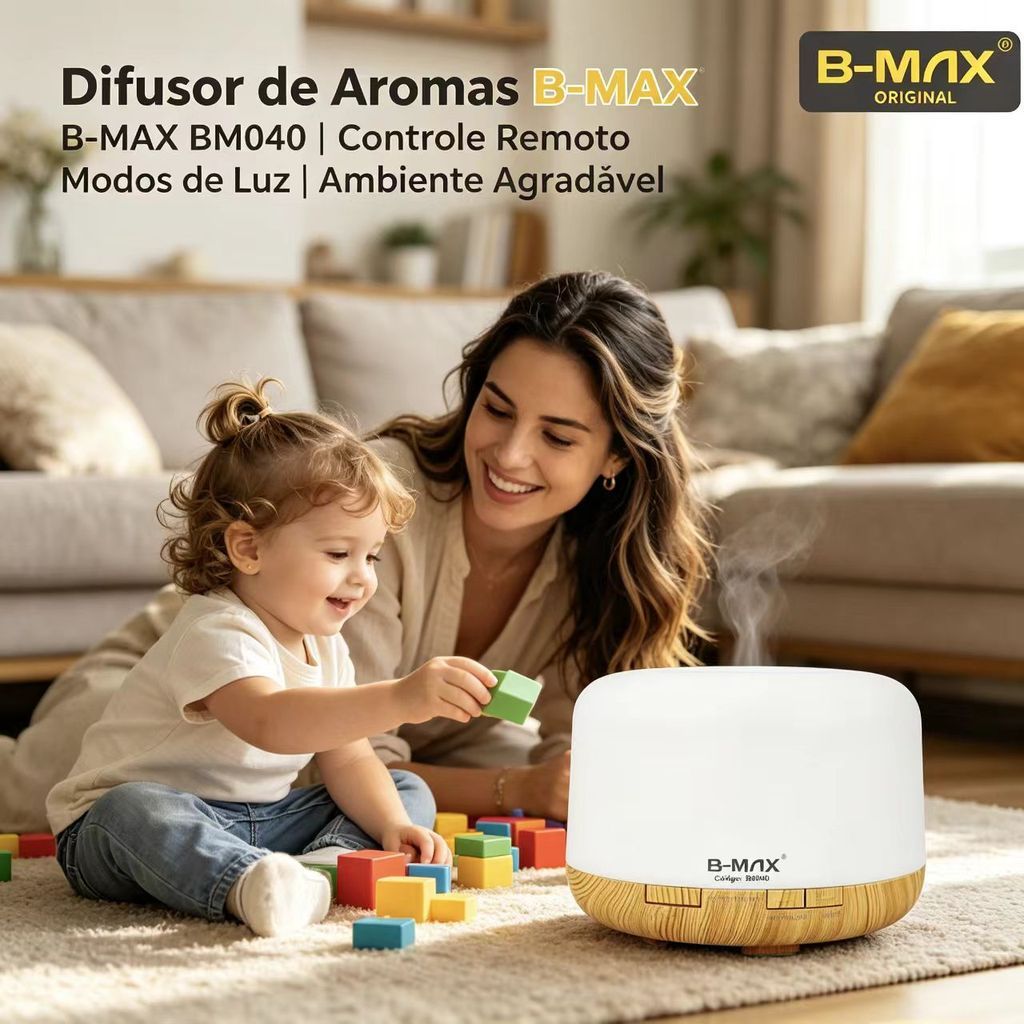 Humidifier Diffuser Aromatizer 500ml Ultrasonic White Style with 7 Color Led with Control