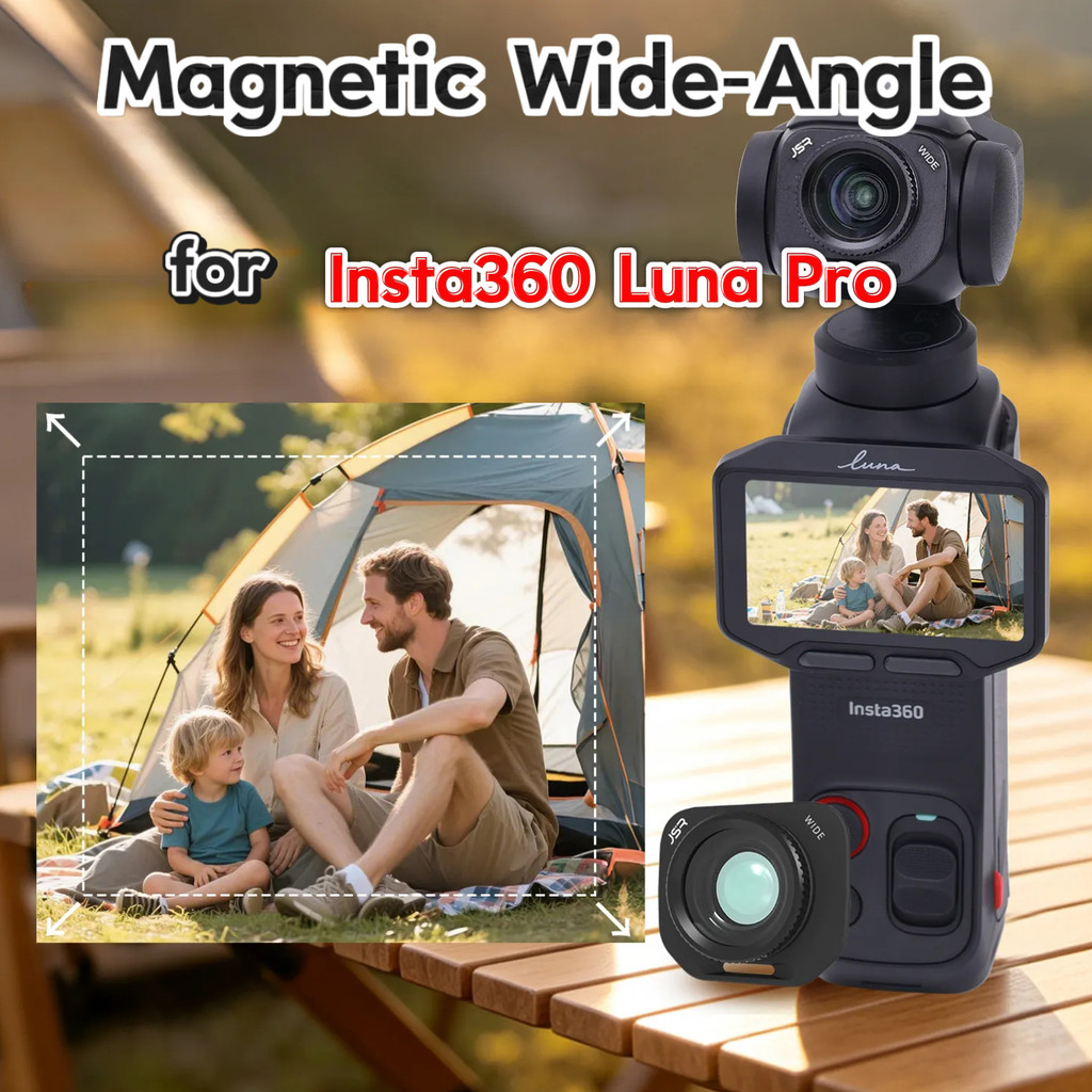 Filtros magnéticos para Insta360 Luna Pro,Wide‑Angle , Macro, CPL, NIGHT, Black Mist