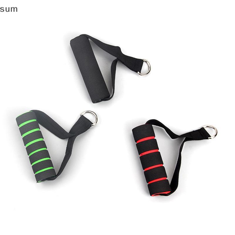 [sum] D-Ring Metal Gym Handles Grip Workout Heavy Duty Cable Machine Handle Com Gancho Para Faixas De Resistência Domést