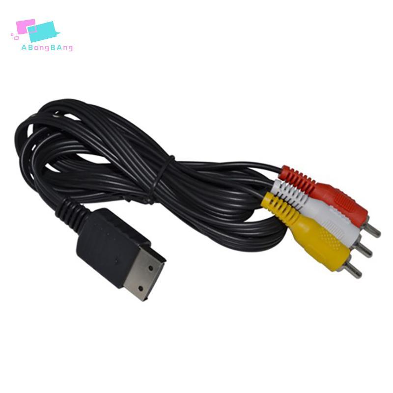 Abongbanghn 1.8Mposite AV Áudio Vídeo TV Adaptador Cabo Niel Banhado Plug Game Cable Para SEGA Dreamcast RCA Cord Nice