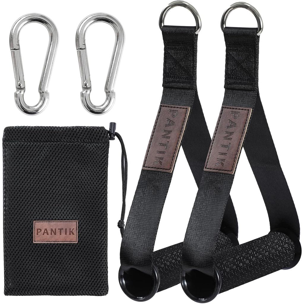 Heavy Duty Exercise Handles Gym Cable Machine Attachments Durable D Rings Handles Resistance Bands Handles Stirrup Handl