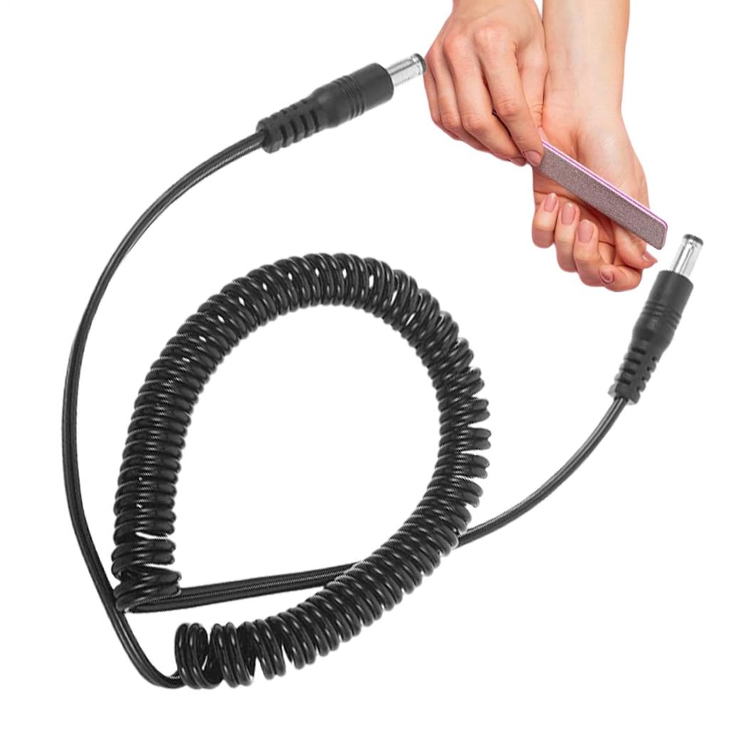 Nail Drill Cable, Electric Nail Drill Cord Replacement, Manicure Machine Power Wire, Replacement Motor Cord for Women Be