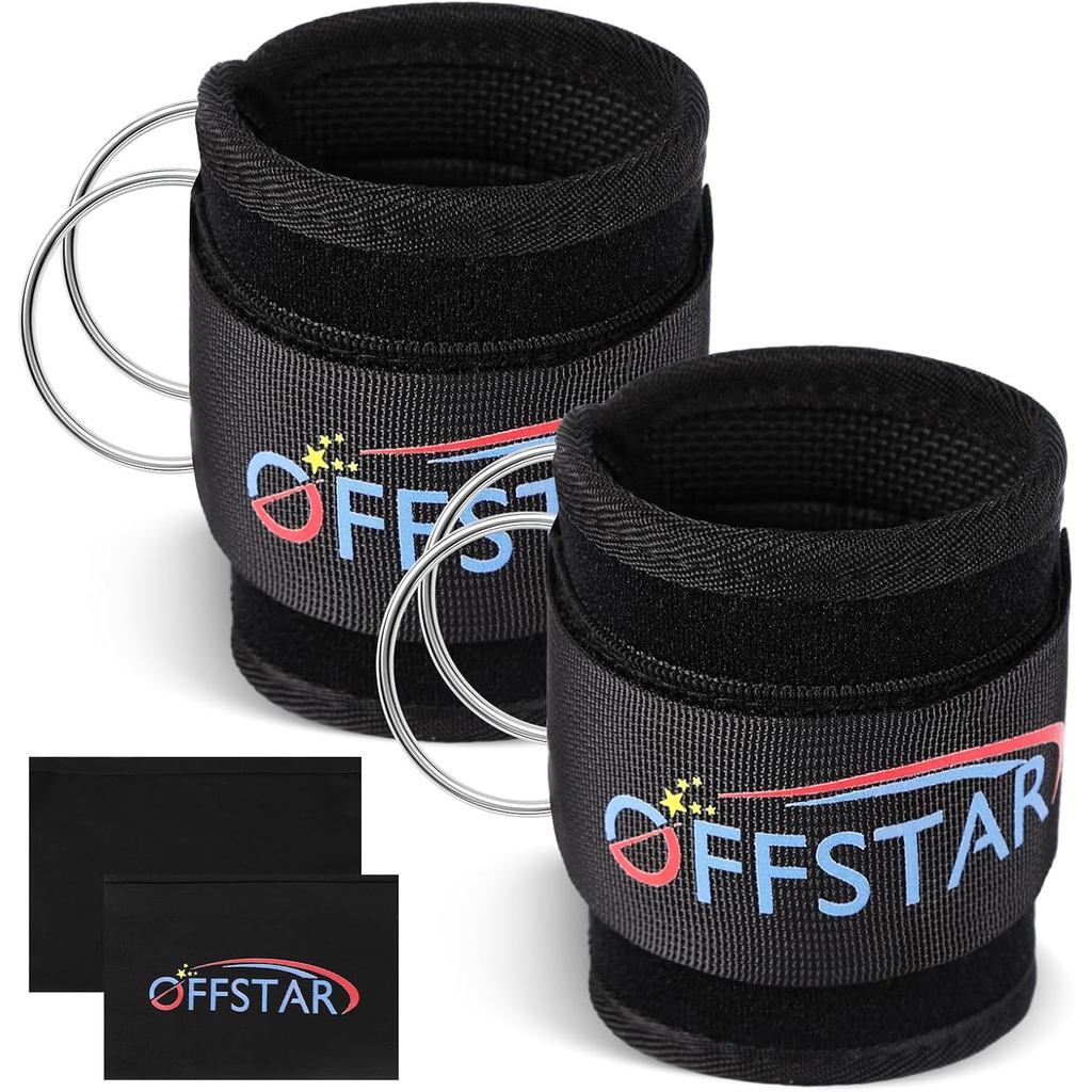 Ankle Strap (Pair) for Cable Machine, Glute Kickback Ankle Strap for Women & Men, Glute Workouts - Kickbacks, Leg Extens
