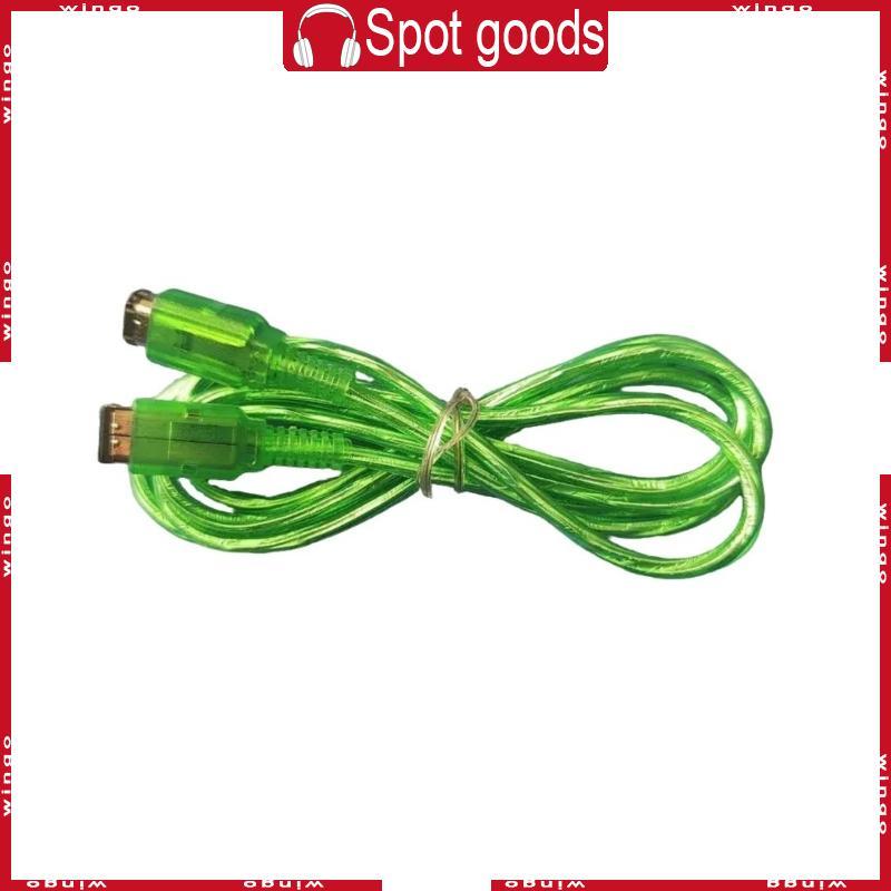 WIN 120cm Online Link Cable 2 Player Connect Fio Transparente Verde Cord