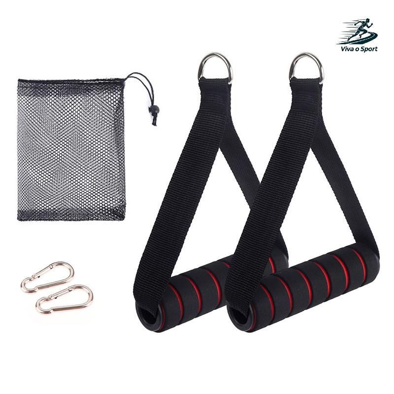 Viva o Sport D-Ring Metal Gym Handles Grip Workout Heavy Duty Cable Machine Handle Com Gancho Para Exercícios De Ioga Po