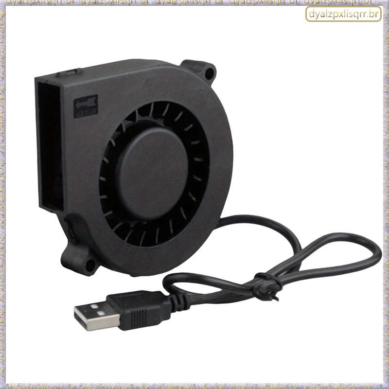[Mfsp] 5V 7515 Dual Ball Centrífuga Radial Cooler Brushless Turbo Blower Silent Power Inverter Bomba De Ar PC CPU
